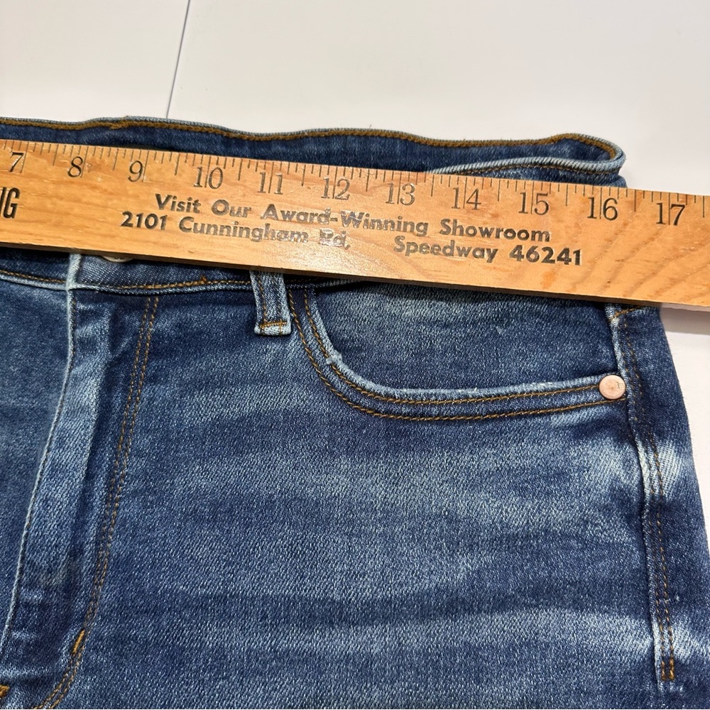 Judy Blue High Waist Mid Thigh Length Denim Shorts size XL - Picture 5 of 12